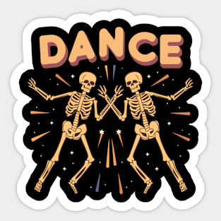 Dancing Skeletons Sticker